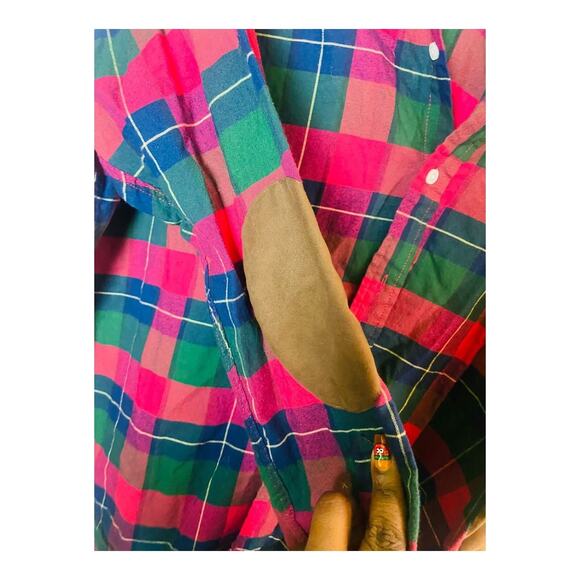 Crown and Ivy Button Down Shirt Men Size XXL Multi Plaid Classic Fit Long Sleeve - Picture 6 of 10